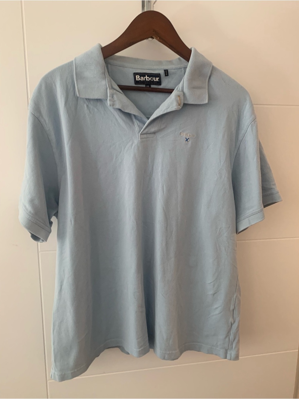 Barbour Men's Light Blue Polo Shirt A16